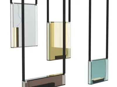 Lambert  Fils Sainte pendant lights Low-poly 3D model