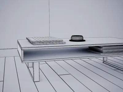 Table - Living Room Furniture 07 3D model