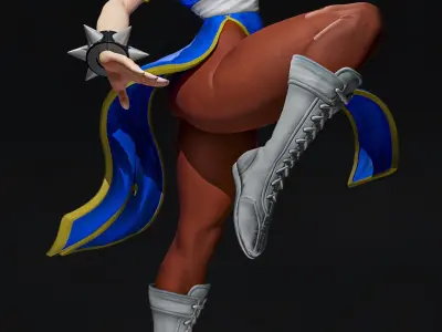 Chun li - D1 - STL 3D print model
