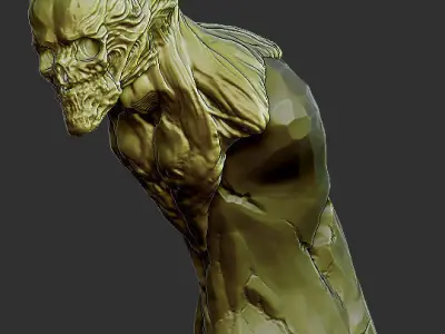 Skull alien 3D model