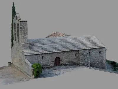 3D Model of Catalonian Church Captured by Photogrammetry 3D model