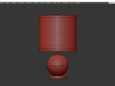 Bayles Table Lamp Low-poly 3D model