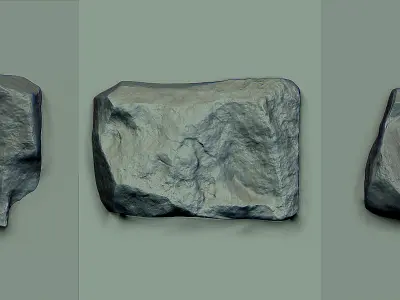 Stone VDM Brushes Vol 2 Low-poly 3D model