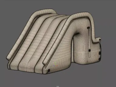 Swimming Pool Water Slide for Kids 3D model