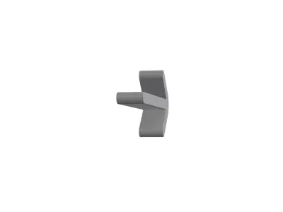 3d arrow left Low-poly 3D model