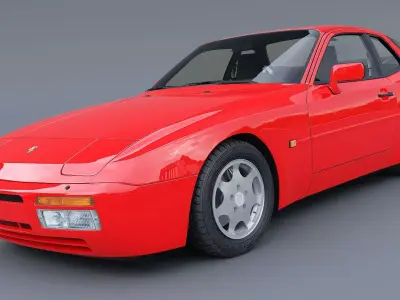 1989 Porsche 944 Turbo 3D model