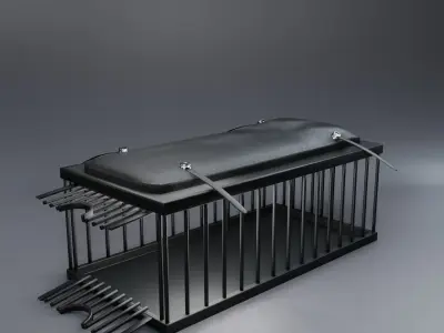 BDSM NSFW Erotic Monster Cage Dungeon Leather Bondage Slave Sex Low-poly 3D model