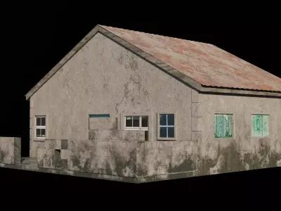 Old House 01 Low-poly 3D model