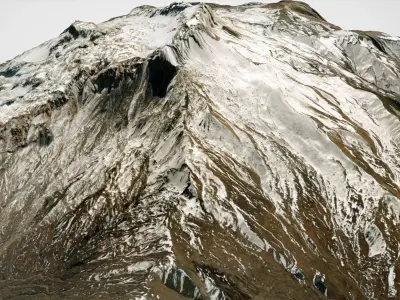 Mountain landscape Shalbuzdag Dagestan 3D model