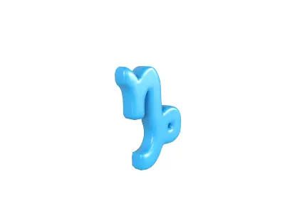 Capricorn v2 004 Low-poly 3D model
