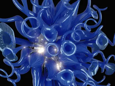 890039 Artglass Lightstar Sconce 3D model