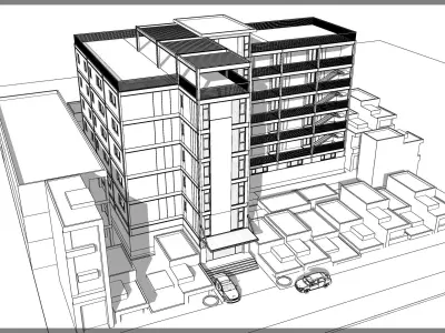 School-University- High School 3D model