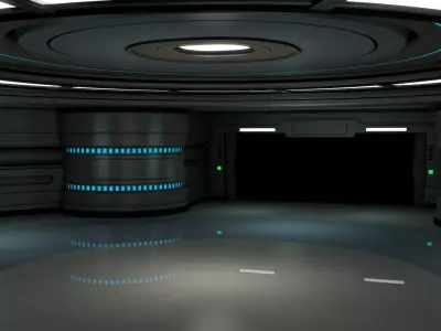 Sci Fi Room 3D model 61