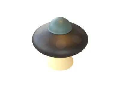 UFO Icon v1 003 Low-poly 3D model