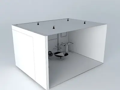 Smart Furniture Home Office using THORN light fittings Free 3D model