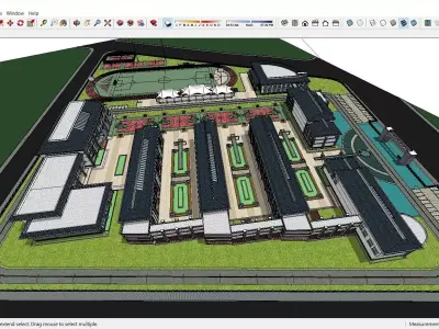 Sketchup School and University K3 3D model