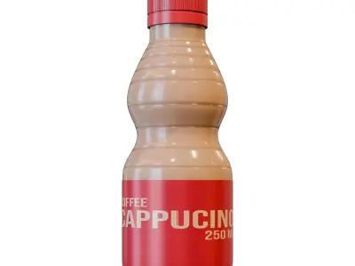 Cappucino Coffee Bottle 3D model
