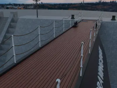 Hamilton Graving Dock titanic era 3D model