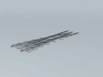 Eco Rail N/Gauge Cross Over Old Steam Days Free 3D model
