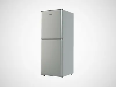 mini fridge with freezer  3D model