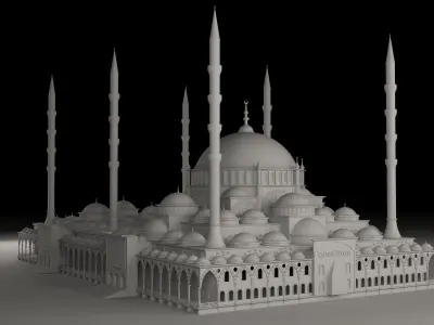 Big Mosque 3D model