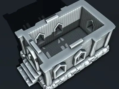medieval house 3D print model