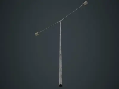 Street Light 8B Low-poly 3D model
