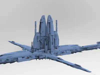 Sci-Fi Assassin tower Base 4 3D model