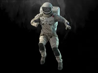 Astronaut from Silent Sea Low-poly 3D model