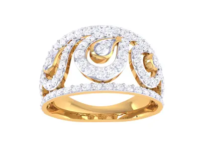  Women Ring MTL 3dm STL OBJ FBX Details 3D print model 22