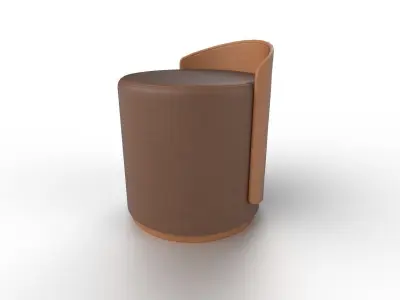 Pouf M09 Low-poly 3D model