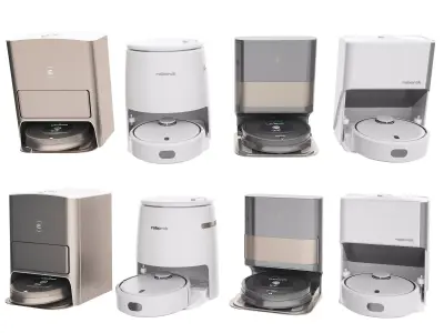 sweeping robot Low-poly 3D model