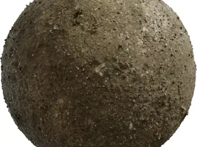 Compact Gravelly Mud with Moss Flecks  Texture