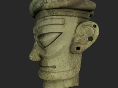 Sanxingdui masks sanxingdui stone 3D model