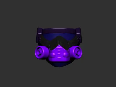 helmet high poly sculpt 3d printable  3D model 114
