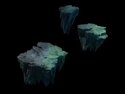 Dragon Hall - Left Cliff 0231 3D model