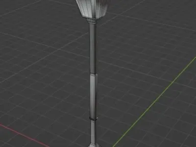 Light pole Free low-poly 3D model