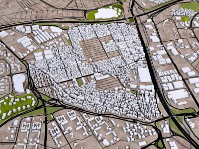 Istanbul City of Turkey Low-poly 3D model