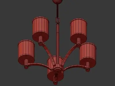 PROSPECT chandelier with four lamps 3D model