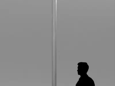 Victorian Street Lamp Low-poly 3D model