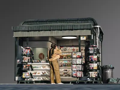 Newspaper Stand  3D model