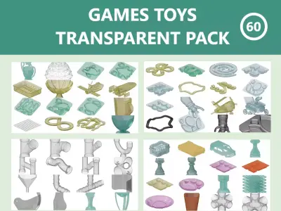 GAMES TOYS TRANSPARENT PACK