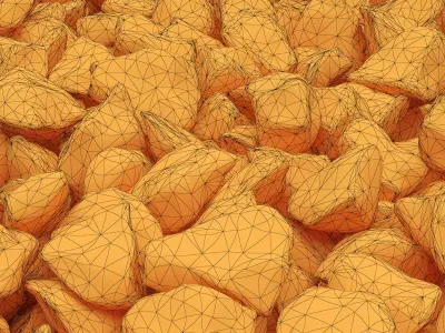 Stone crarsh color 3D model