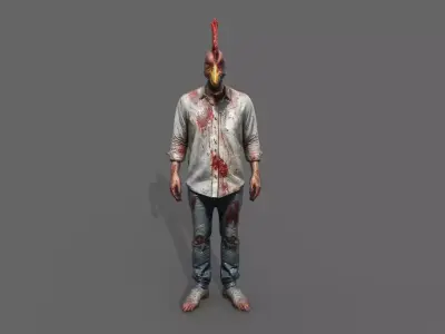 Hybrid Heroes Pack Low-poly 3D model