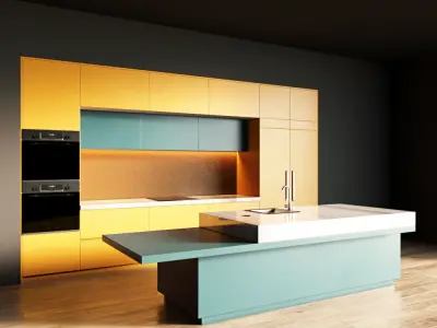 109-Kitchen1 matte 10 3D model