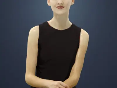  10x Scanned Elegant Sitting People Vol01 Collection Treapl 3D 