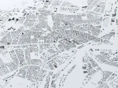 Amsterdam Streets and Buildings 3D model