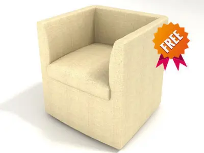 Armchair FAV001 Free 3D model