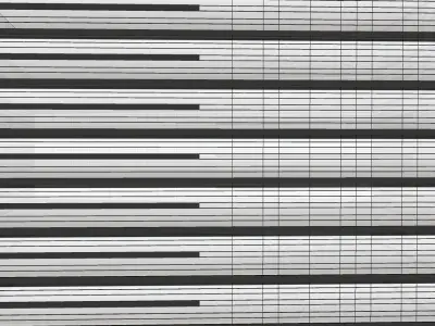 minimalist  modern building facade sketchup model 3D model