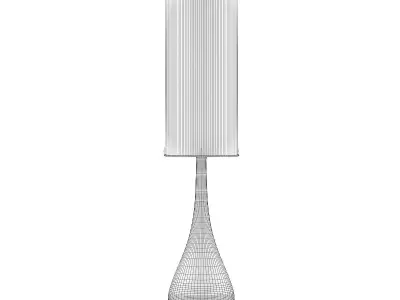 Tall Metal Desk Lamp 3D model